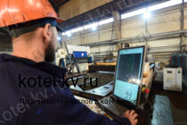 Промышленный котел КВр 0.35 уголь дрова изготовление