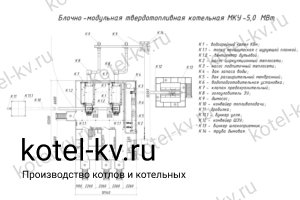 Чертежи блочно-модульной котельной 5 МВт без ГВС